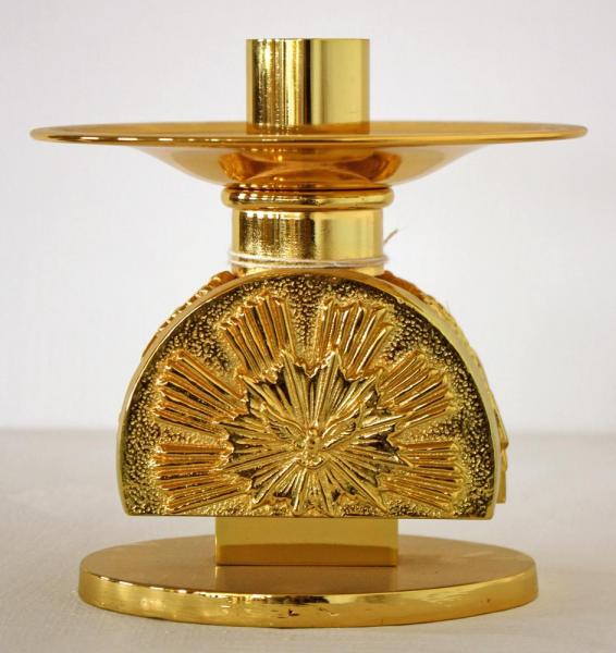 Candeliere da altare con luce santa